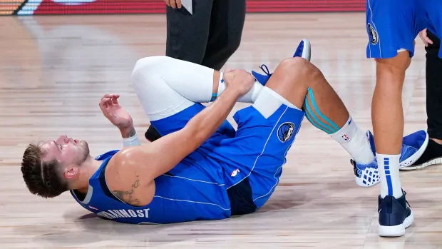 Mavericks’ Luka Doncic exits early with ankle injury as Clippers grab series edge