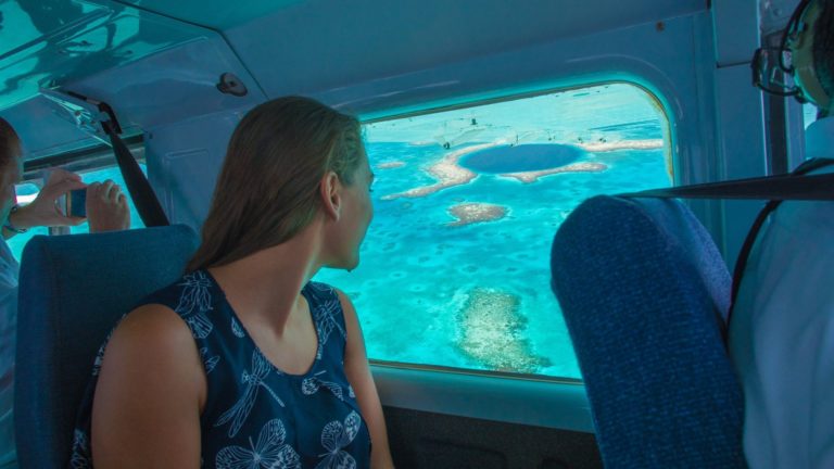 This is the coolest way to see the Great Blue Hole? By air.