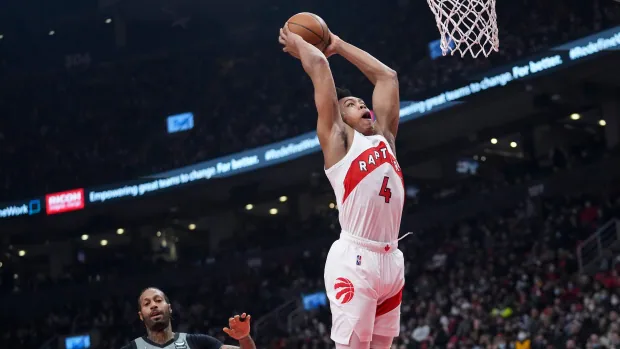 Raptors welcome back full arena in Toronto with tight victory over hobbled Nets