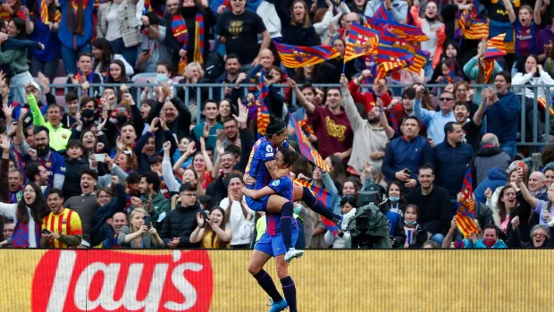 Barcelona’s Camp Nou breaks own record with 91,648 fans at women’s soccer match